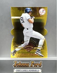 1997 Leaf Fractal Matrix Bernie Williams Y-Axis Die Cut #111 New York Yankees