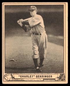 1940 Play Ball Detroit Tigers Charlie Gehringer #41 HOF VG++