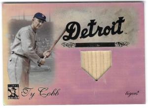 Ty Cobb 2000 Topps Tribute Bat Relic Card #34/99