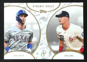 2025 Topps Dynamic Duals Evan Carter & Josh Jung Card