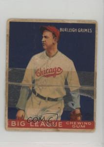 1933 Goudey Big League Chewing Gum R319 Burleigh Grimes #64 HOF 2k3