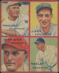 1935 GOUDEY HEINIE MANUSH 1C GOOD 4-IN-1 HADLEY LARY WEAVER WASHINGTON SENATORS