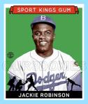 Jackie Robinson Custom Made Art Card Brooklyn Dodgers 33-GSK-JR-1