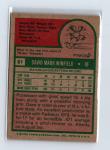 1975 Topps Baseball - SET BREAK - #61 Dave Winfield (HOF)