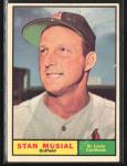 Stan Musial 1961 Topps E #290 St. Louis Cardinals