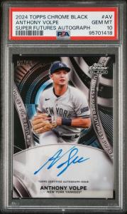 2024 Topps Chrome Black - Super Futures Autographs Anthony Volpe #SFA-AV /99