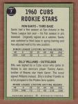 Ron Santo & Billy Williams '60 Chicago Cubs rookie stars Pastime #7 NM+ cond.