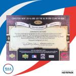 2007 SP Legendary Cuts Stan Coveleski Inside the Numbers 43/72 Auto Indians