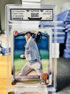 2025 Bowman Jonah Tong GMG Graded 10 Rookie
