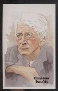 1980-01 Perez-Steele HOF Postcard #28 Kenesaw Landis HOF NM D73816