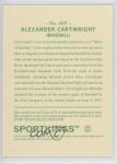 2015 Leaf Sportkings Silver Alexander Cartwright #005 HOF k4s