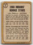1968 Topps Indians Rookie Stars Lou Piniella Richie Scheinblum #16 LOW GRADE