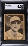 1940 PLAY BALL GEORGE SISLER 179b VG-EX+ SUPERMAN AD SGC 4.5 ST. LOUIS BROWNS