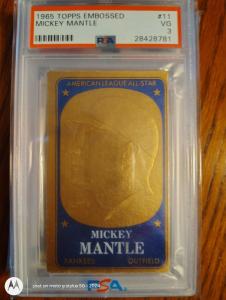 1965 Topps Mickey Mantle PSA 3 Card