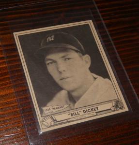1940 BILL DICKEY #7 PLAYBALL BASEBALL CARD ~ YANKEES HALL of FAMER