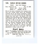 1986 TCMA 1940 Play Ball Reprint Earle Combs #124
