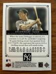 2008 Upper Deck Masterpieces JOE DIMAGGIO Green Paper Framed 32/75 Yankees
