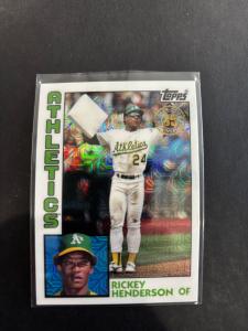 2019 Topps '84 Topps Silver Pack Chrome #T8422 Rickey Henderson