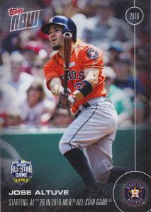 2016 Topps NOW Jose Altuve Houston Astros Card
