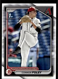 2024 Bowman Draft Paper Connor Foley Arizona Diamondbacks #BD-50 5 Card Lot