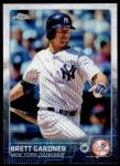 2015 Topps Chrome Refractor #88 Brett Gardner New York Yankees