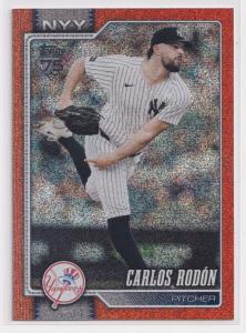 2026 Topps Series 1 Orange Sandglitter Carlos Rodon /25 #82