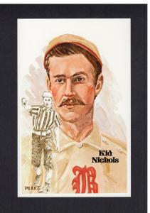 #58 CHARLES "KID" NICHOLS, Beaneaters~Braves Perez-Steele HOF Art Postcard EX/NM