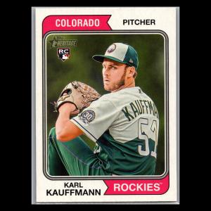 2023 Topps Heritage #712 Karl Kauffmann RC