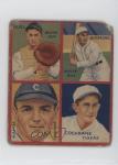 1935 Goudey 4-in-1 R321 Muddy Ruel Al Simmons Willie Kamm Mickey Cochrane 0v9