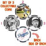 DAZZY VANCE - LEGENDARY DODGERS BASEBALL PLAYER - COLLECTABLE COIN SET