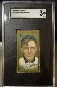 1911 T205 CHRISTY MATHEWSON SWEET CAPORAL SGC 3