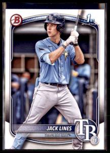 2025 Bowman Prospect Paper Jack Lines Tampa Bay Rays #BP-64 5 Card Lot