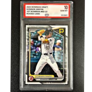 Konnor Griffin 2024 Bowman Draft GRADED 10 GEM MT RC 1st Bowman