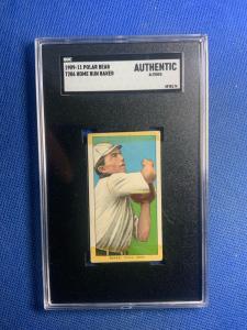 1909-11 T-206 Home Run Baker Polar Bear Back HOF Philadelphia Athletics SGC A