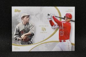 2023 Topps Dynamic Duals - Shohei Ohtani and Babe Ruth #12 - Clean!