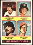 1976 Topps Baseball #599 Rookie Pitchers RC Ron Guidry Pat Zachary P/VG Crease 