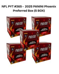 NFL PYT #365 -  2025 Panini Phoenix Football Preferred (5 Box)