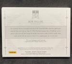 2015 National Treasures BOB FELLER Legends Die Cut Game Used Jersey Patch SP /10