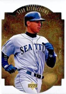 1997 UD Collector's Choice Star Attractions Gold #SA11 Alex Rodriguez **Crimp**