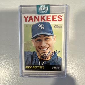 Topps 2016 Archives Signature Series Andy Pettitte Auto #391/13 Yankees 17/22 