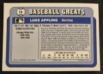 1990 Swell Baseball Greats Luke Appling Card 18 White Sox Shortstop VG Centered!