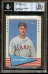 Lloyd Waner HOF Signed 1961 Fleer #84 Pirates BGS BAS AUTO Low Pop