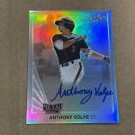 2019 Leaf Metal Draft 1990 Throwback Auto Silver /50 Anthony Volpe #LT-AV2 AD