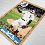 Papa Emeritus Ghost Chicago White Sox 1987 Baseball Card Poster - 11x17 inches