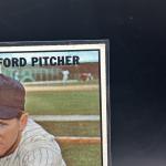 Whitey Ford 1967 Topps #5 New York Yankees Vintage Baseball Card VG-EX