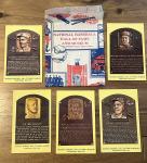 Vintage VTG 1980s Hall of Fame Postcards Clemente Mays Aaron Alexander Delahanty
