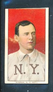 T206 SC 350 30: JOHN MCGRAW Portrait no Cap, New York Giants ~ FAIR trimmed