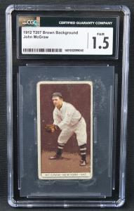 1912 T207 John McGraw Brown Background Card