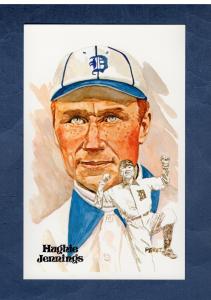 HUGHIE JENNINGS, Tigers | Perez-Steele HALL OF FAME Art Postcard / #326 of 10000