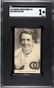 1921 E253 Oxford Confectionery Eddie Collins SGC 1 HOF Amazing Eye Appeal!